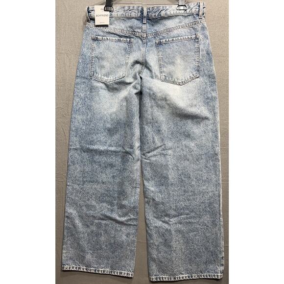 Bershka Boyfriend Wide Legs Jeans Womens Size 12 New $79 - Picture 7 of 15